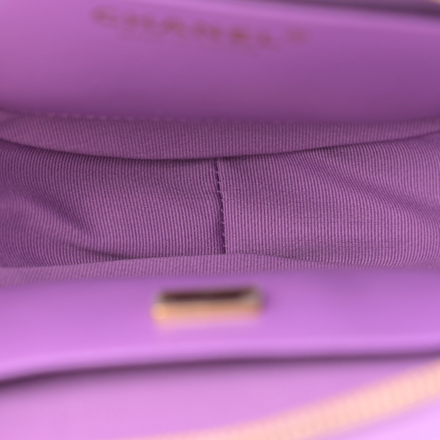 Lambskin Quilted CC In Love Heart Bag Purple