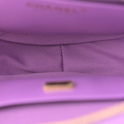 Chanel Lambskin Quilted CC In Love Heart Bag Purple 5 of 11