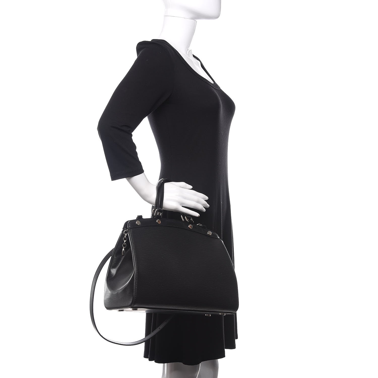 Louis Vuitton Epi Brea MM Black 3 of 10