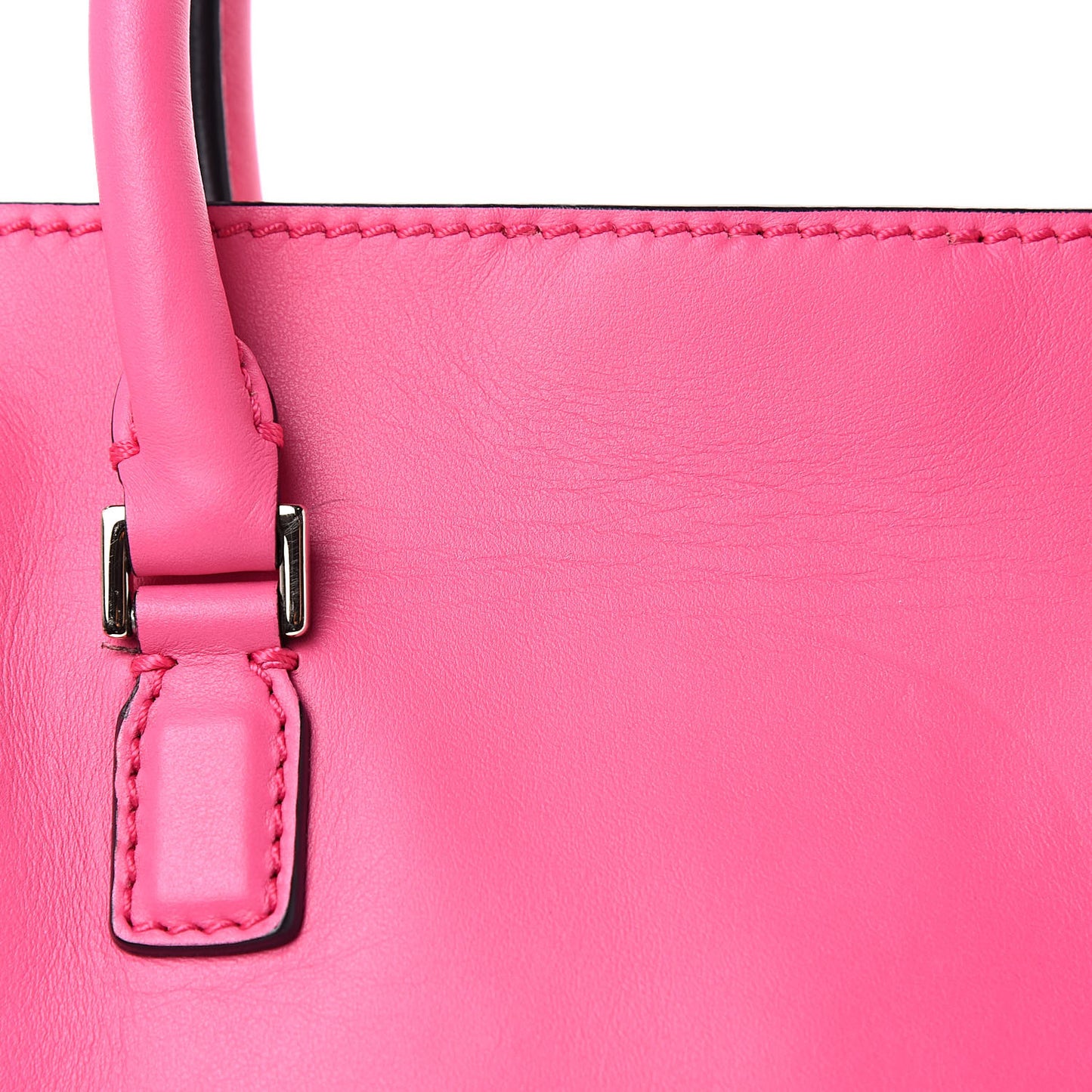 Vitello Mini Rockstud Double Handle Tote Peony