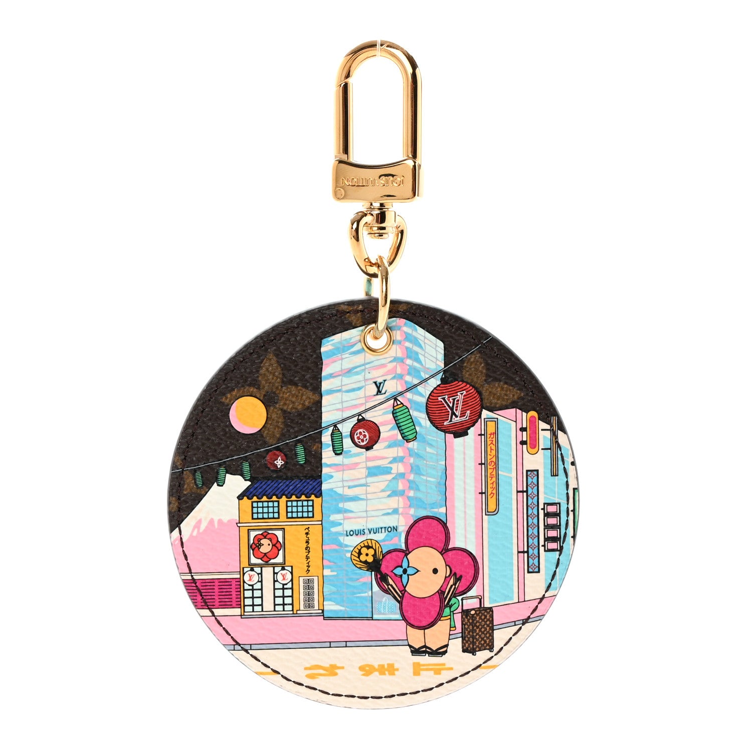 Louis Vuitton Monogram 2022 Christmas Animation Tokyo Bag Charm Key Ring Blue 1 of 4