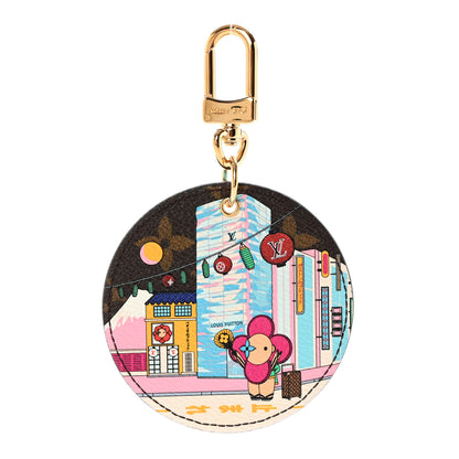 Louis Vuitton Monogram 2022 Christmas Animation Tokyo Bag Charm Key Ring Blue 1 of 4