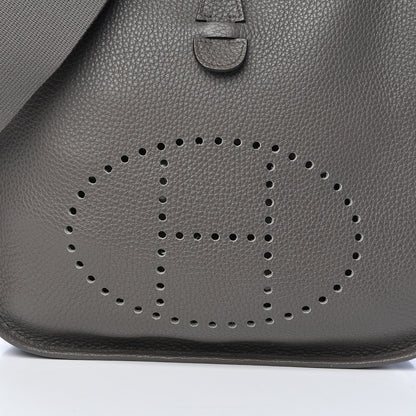 Hermes Taurillon Clemence Evelyne III PM Etain 8 of 12