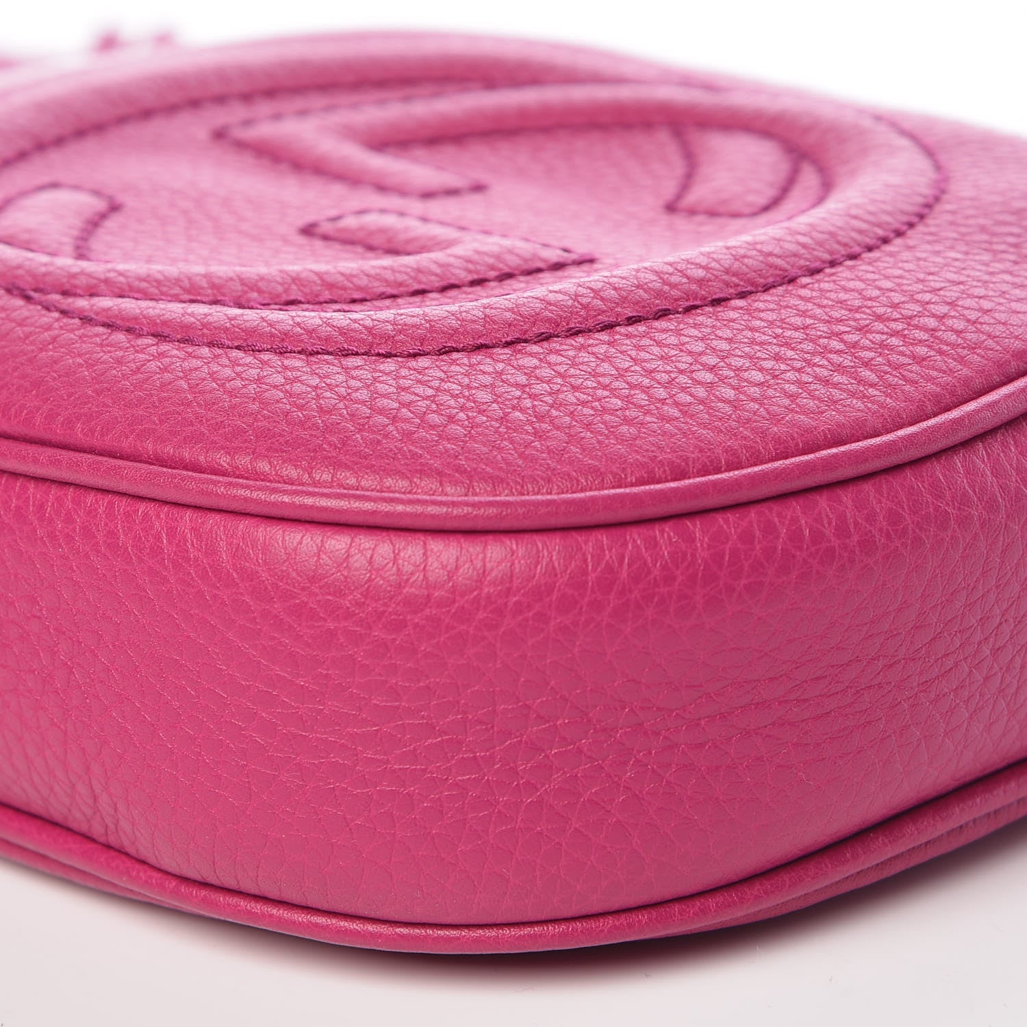 Gucci Cellarius Calfskin Mini Soho Chain Bag Bright Bouganville 9 of 10