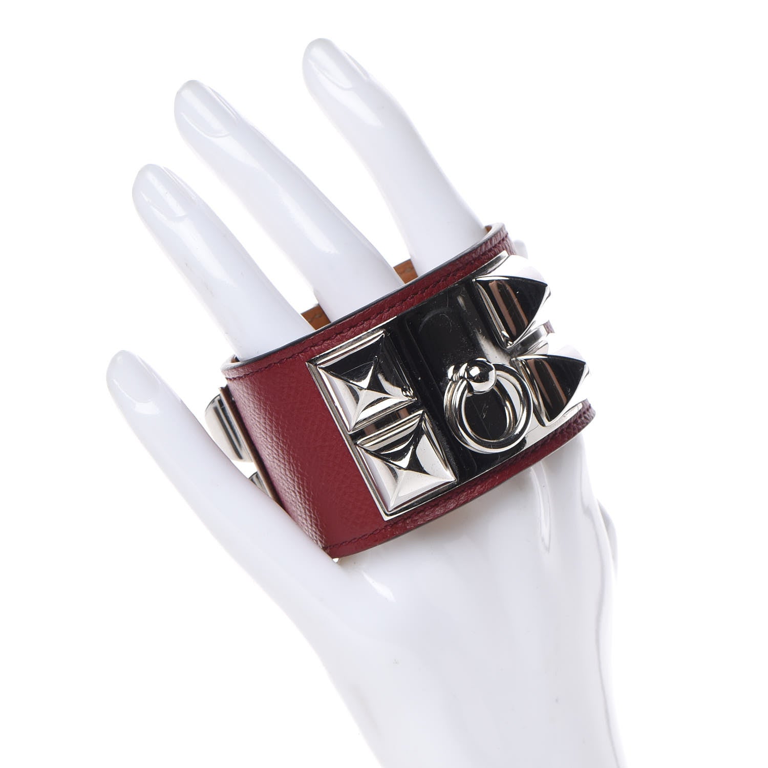Hermes Epsom Collier de Chien CDC Bracelet S Rouge H 2 of 10