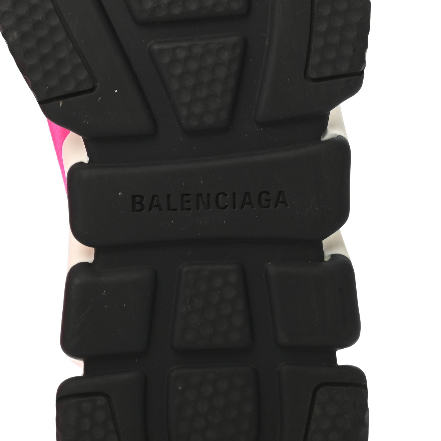 Balenciaga Nylon Knit Womens BB Speed Sneakers 37 Rose Fluo 6 of 8