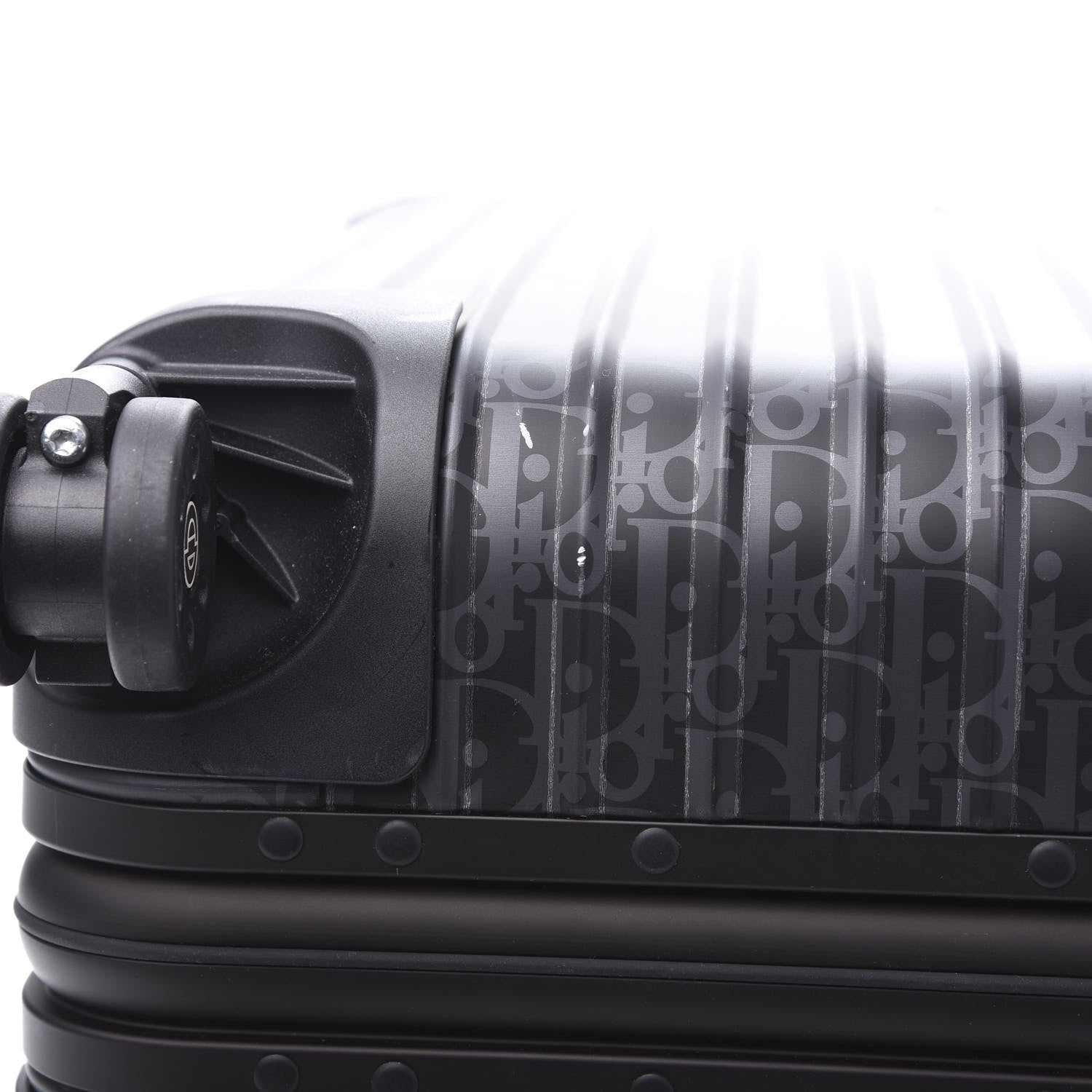 Christian Dior X RIMOWA Aluminum Zucca Print Roll Away Carry On Luggage 12 of 13