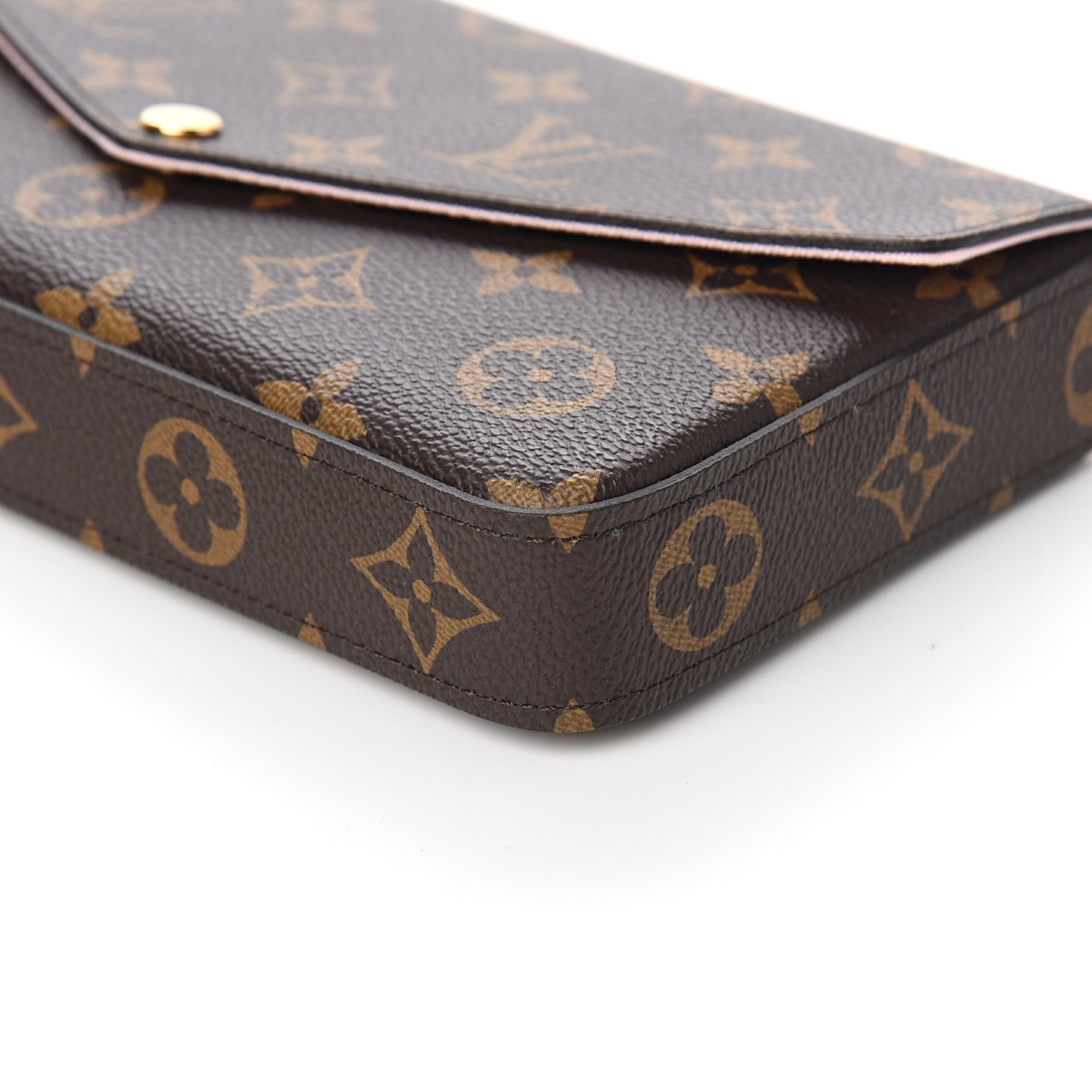 Monogram My LV World Tour Pochette Felicie Chain Wallet Rose Ballerine