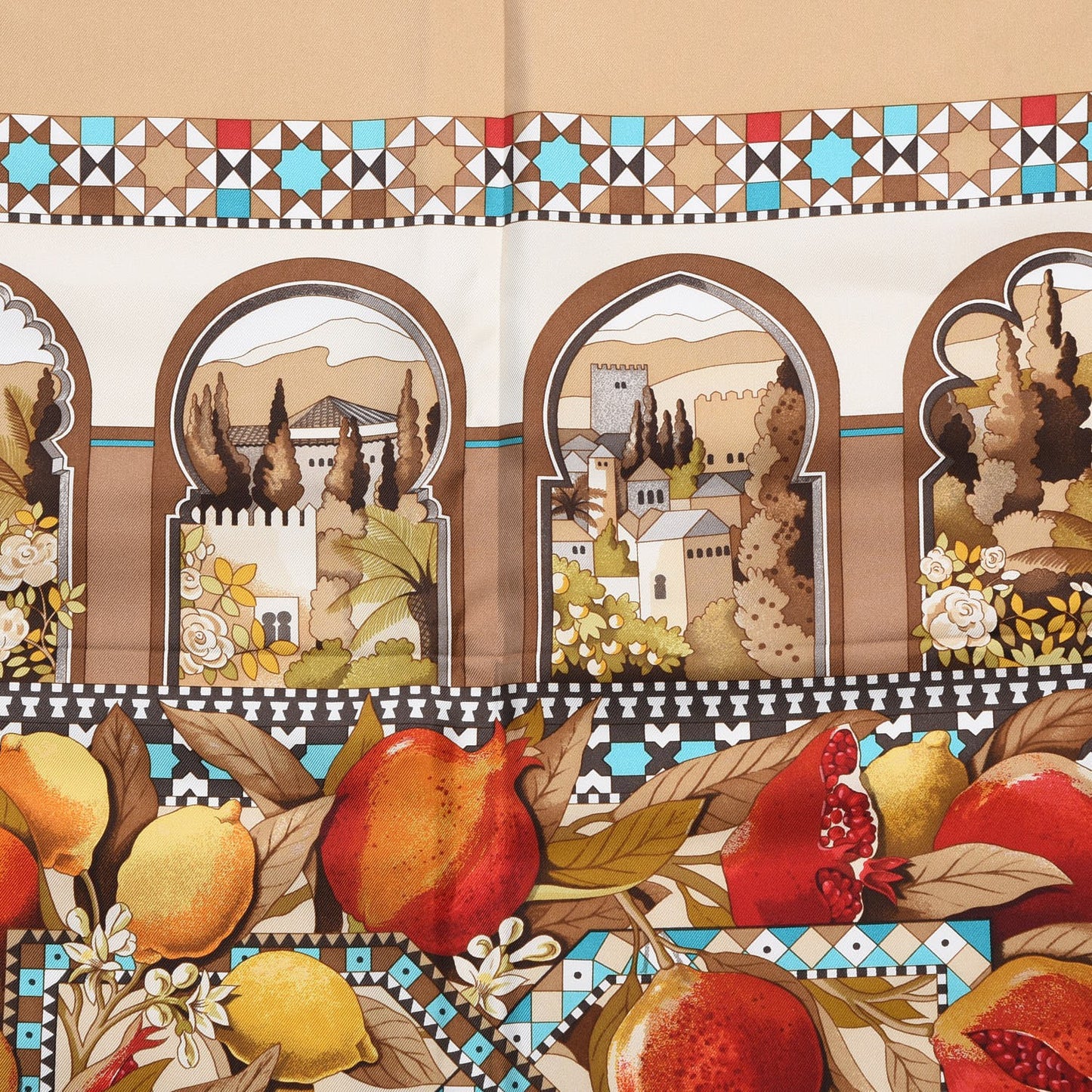 Silk Les Jardins D'Andalouise Scarf 90