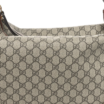 Gucci GG Supreme Monogram Large Linea A Hobo Light Brown 8 of 10