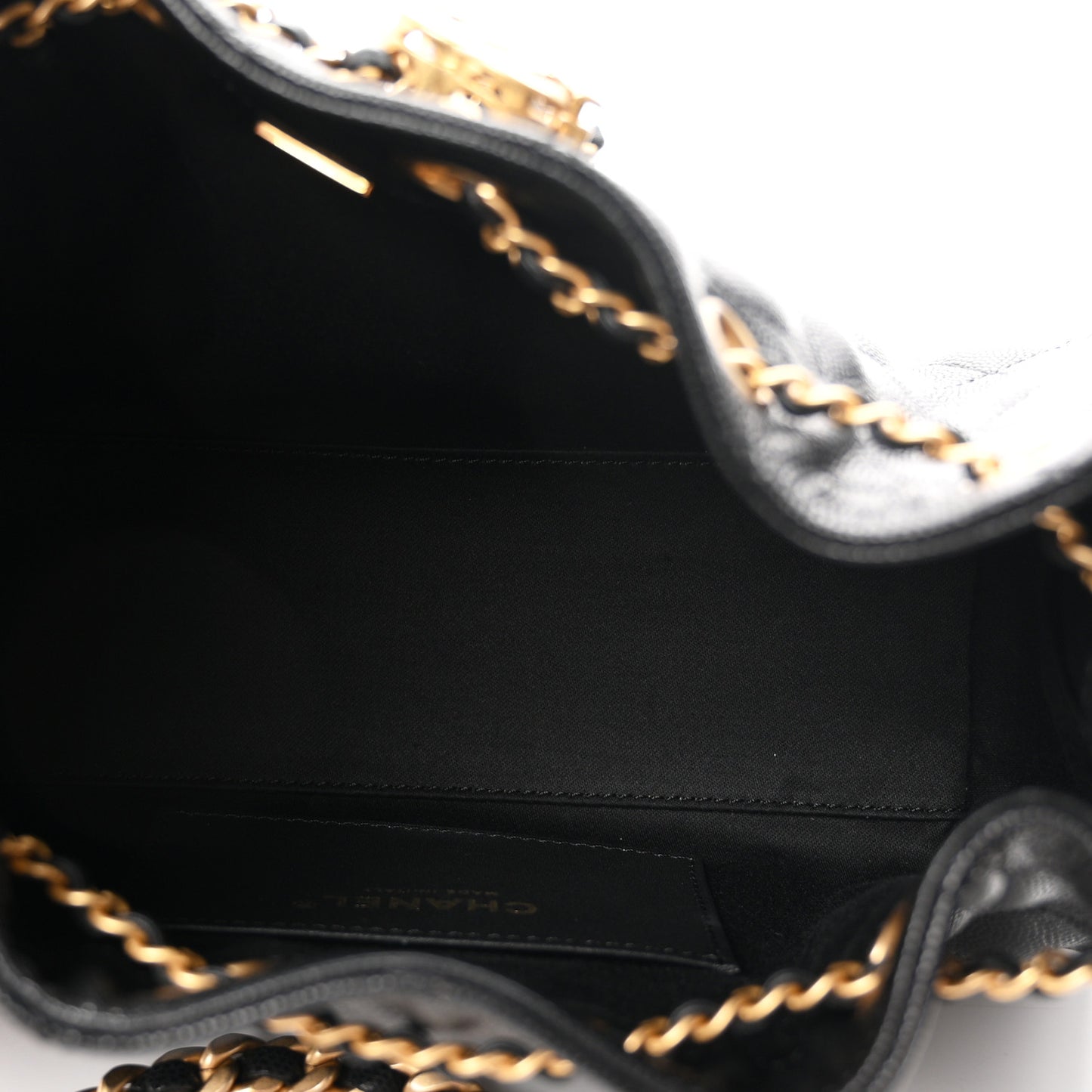 Caviar Quilted Mini Chanel 25 Handbag Black