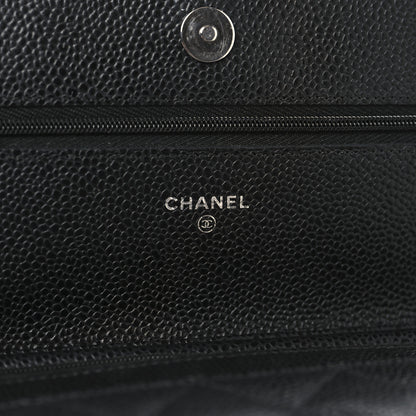 Chanel Caviar Quilted Wallet on Chain WOC Black 7 of 12