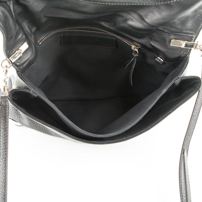 Balenciaga Chevre Silver Metallic Edge Hardware Envelope Clutch Black 5 of 7