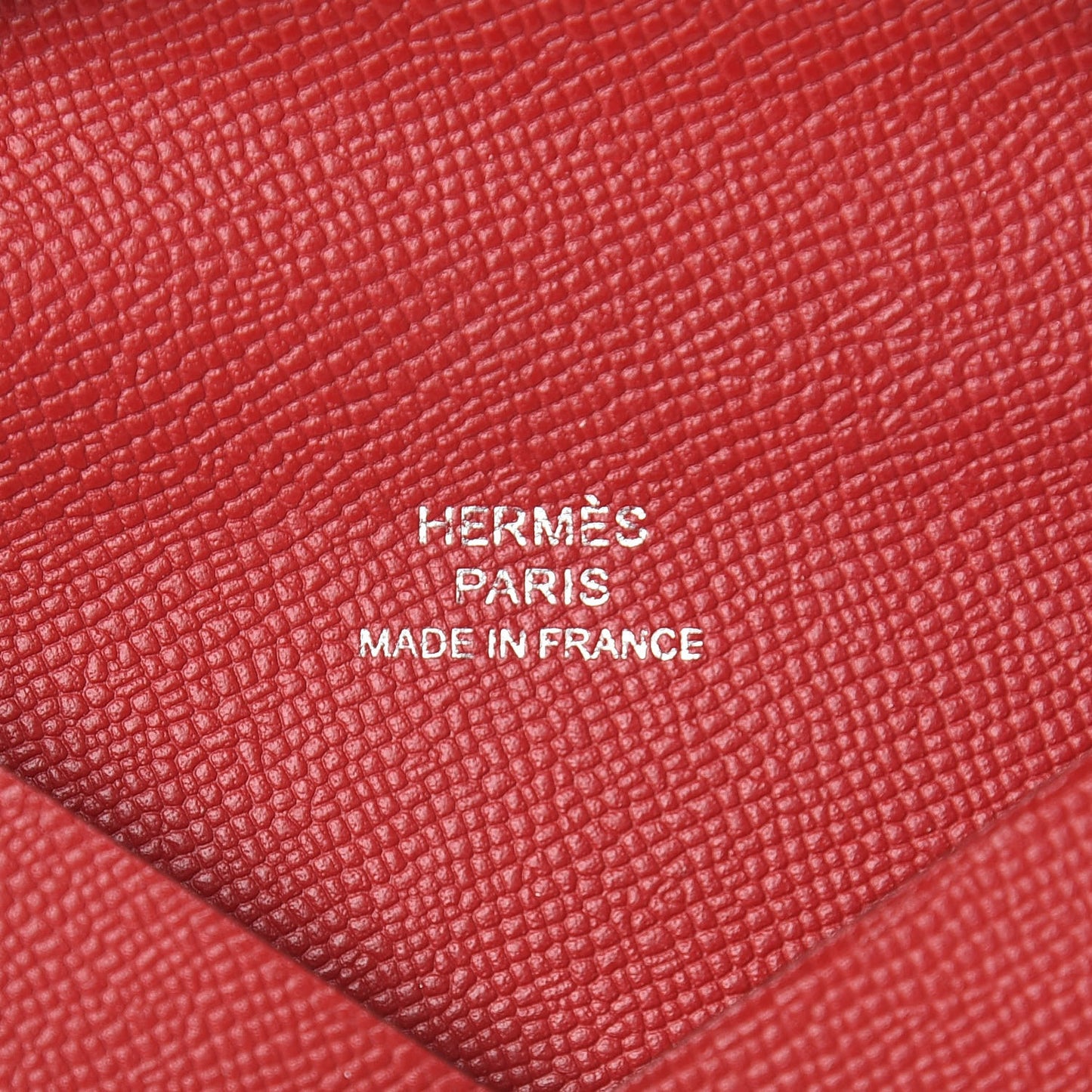 Epsom Calvi Card Case Rouge Casaque
