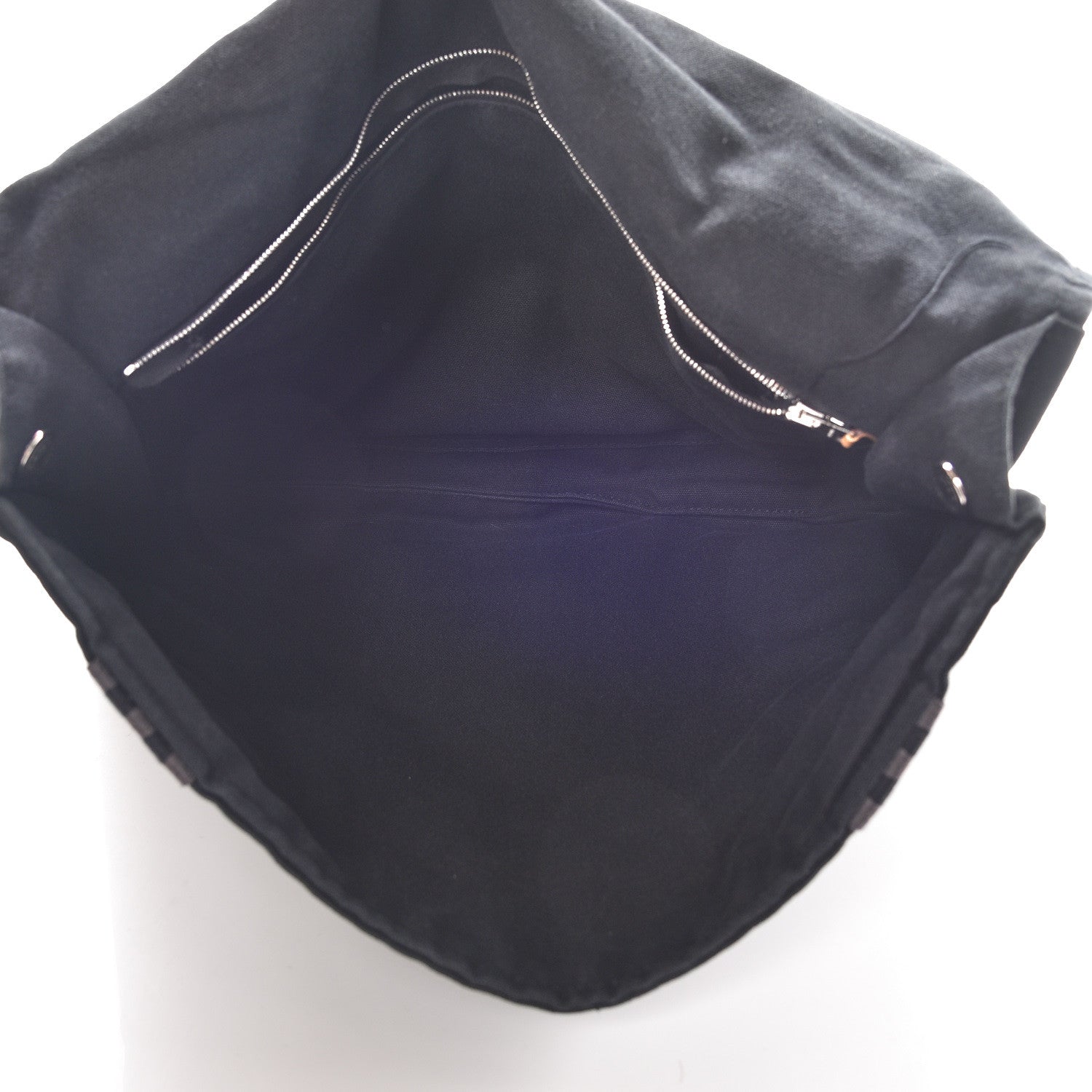 Hermes Canvas Herline Messenger Bag Black 5 of 15