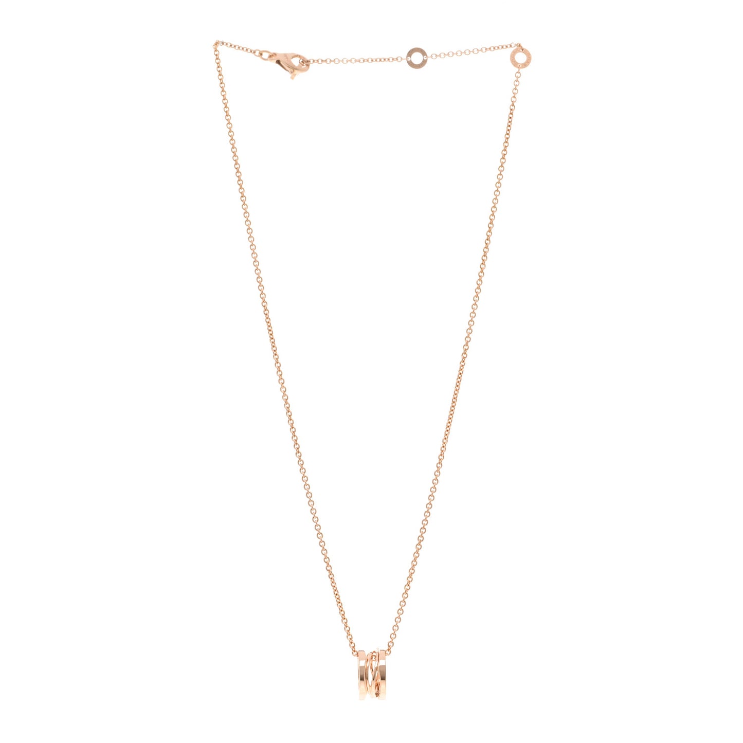 18K Rose Gold B.Zero1 Open Legends Pendant Necklace