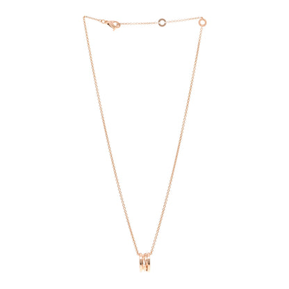 Bulgari 18K Rose Gold B.Zero1 Open Legends Pendant Necklace 3 of 4