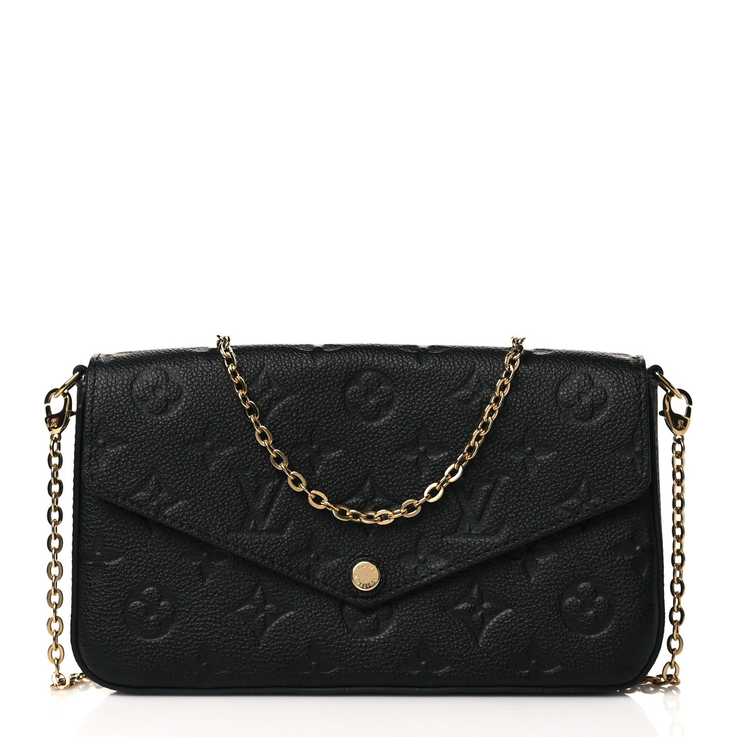 Empreinte Pochette Felicie Chain Wallet Black