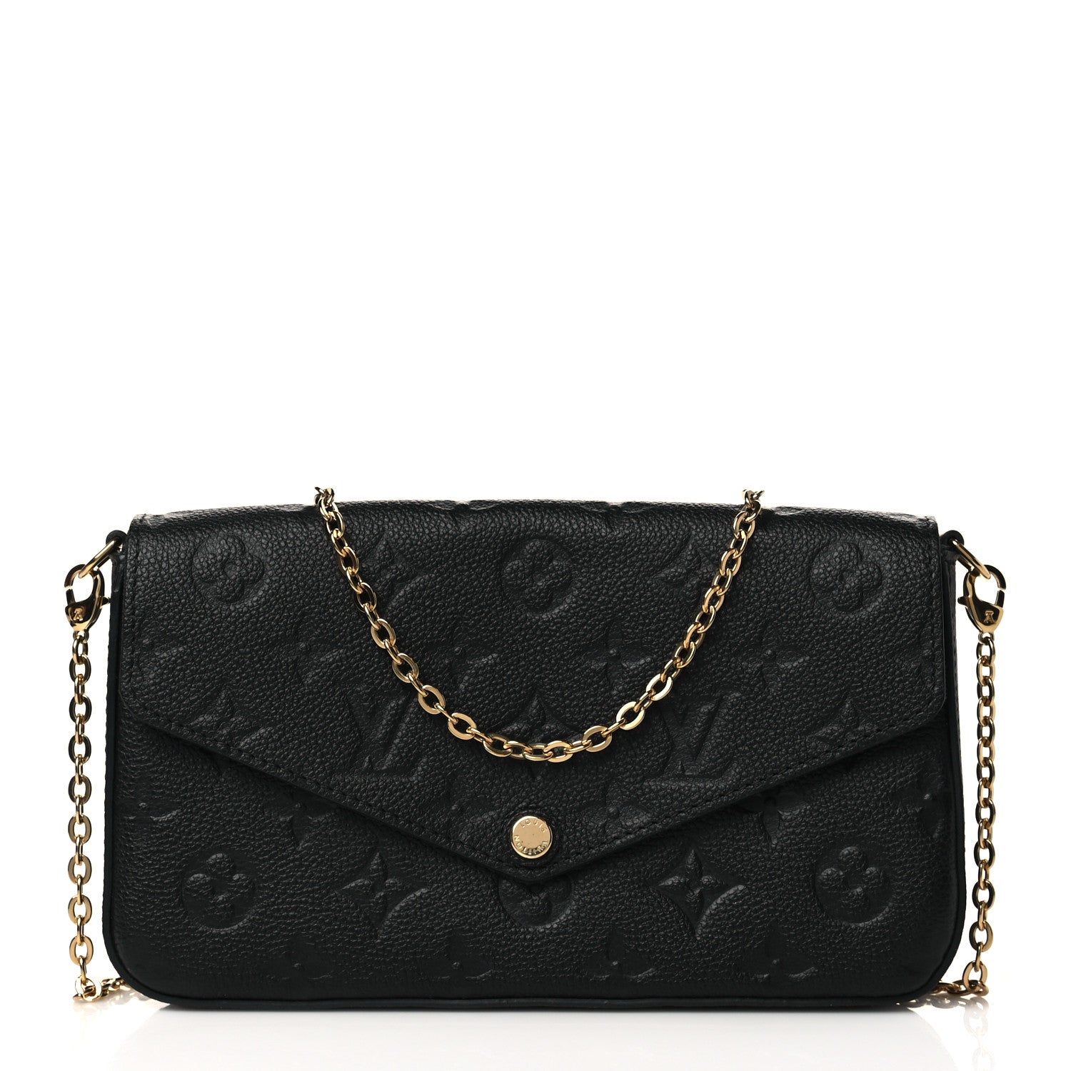 Louis Vuitton Empreinte Pochette Felicie Chain Wallet Black 1 of 11