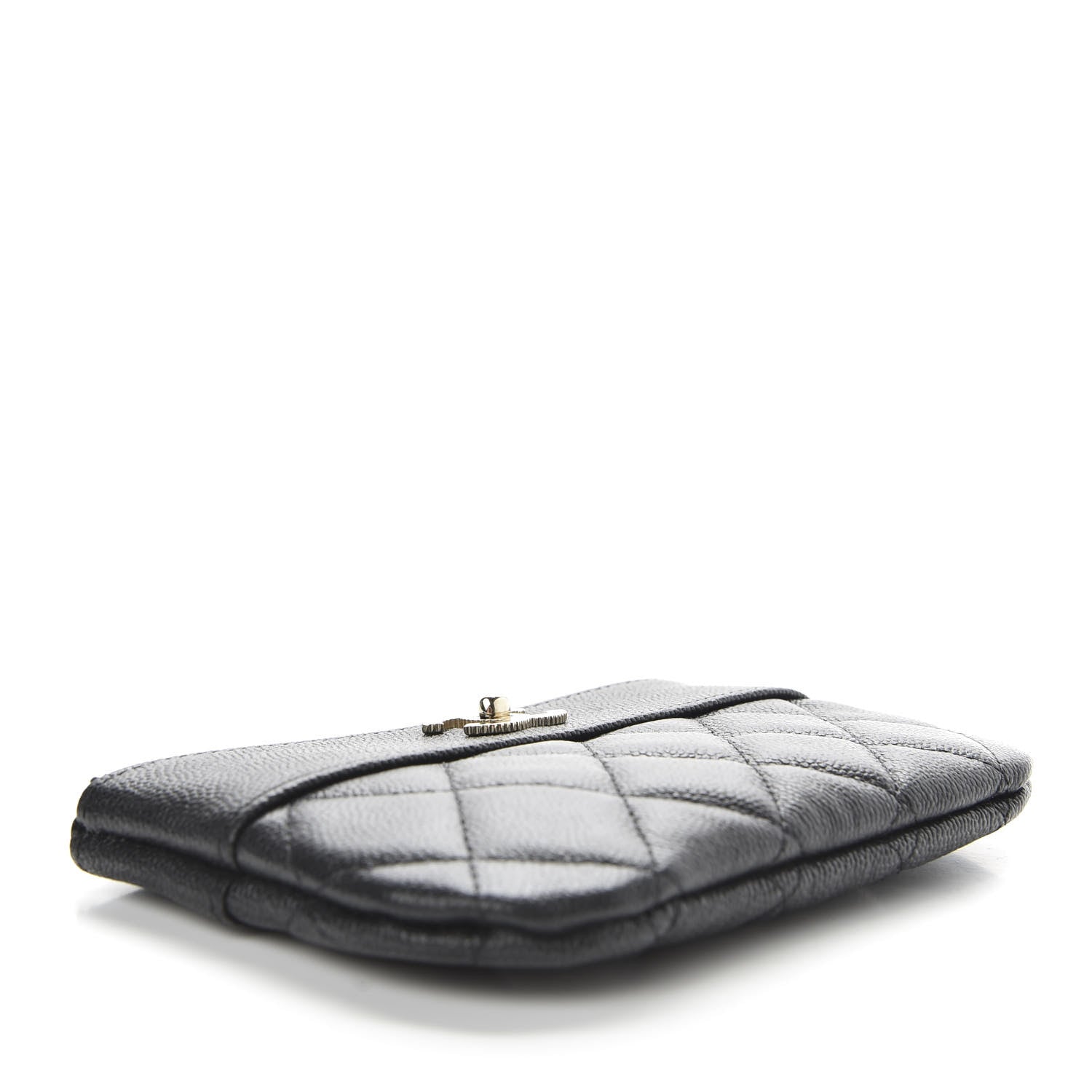 Chanel Caviar Quilted Small Vintage Mademoiselle Cosmetic Case Black 4 of 8