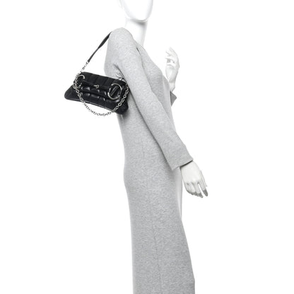 Gucci Nappa Vertical Matelasse Small Maxi Horsebit Chain Shoulder Bag Black 2 of 10
