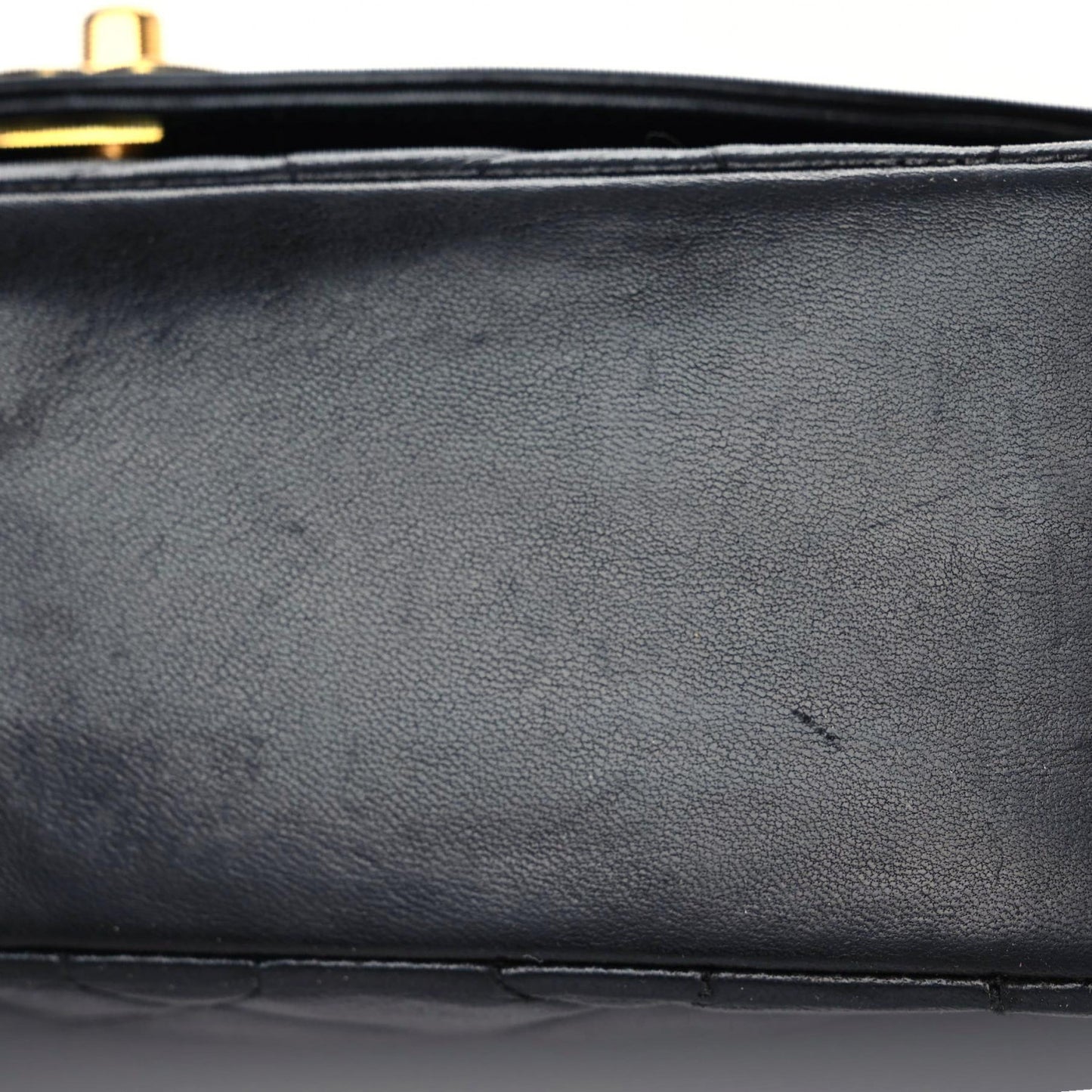 Lambskin Quilted Medium Single Flap Black