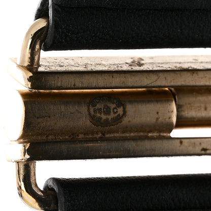 Chanel Calfskin CC Wide Cuff M Black Gold 4 of 6