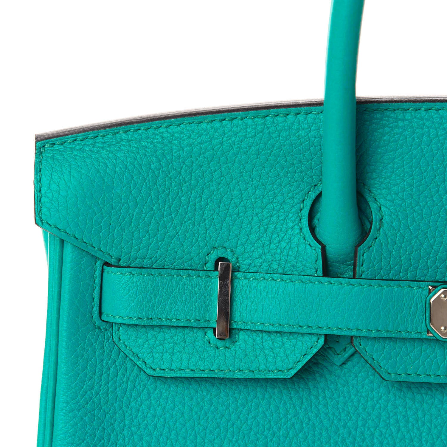 Hermes Taurillon Clemence Birkin 30 Bleu Paon 11 of 18