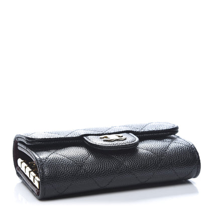 Chanel Caviar Quilted Classic 4 Key Holder Wallet Black 4 of 12