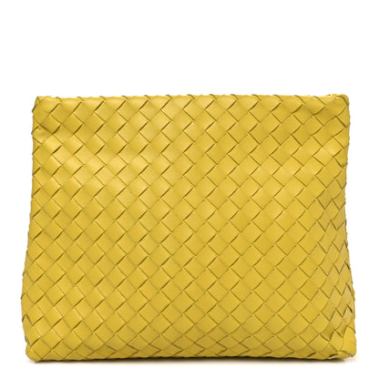 Bottega Veneta Nappa Intrecciato Fold Clutch Lemon 1 of 10