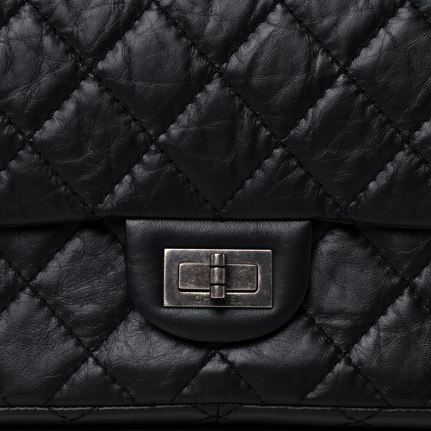 Chanel Aged Calfskin Quilted 2.55 Reissue 226 Flap Black 8 of 13