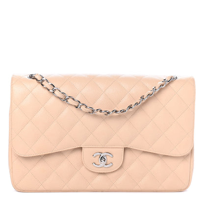Chanel Caviar Quilted Jumbo Double Flap Beige Clair 1 of 4