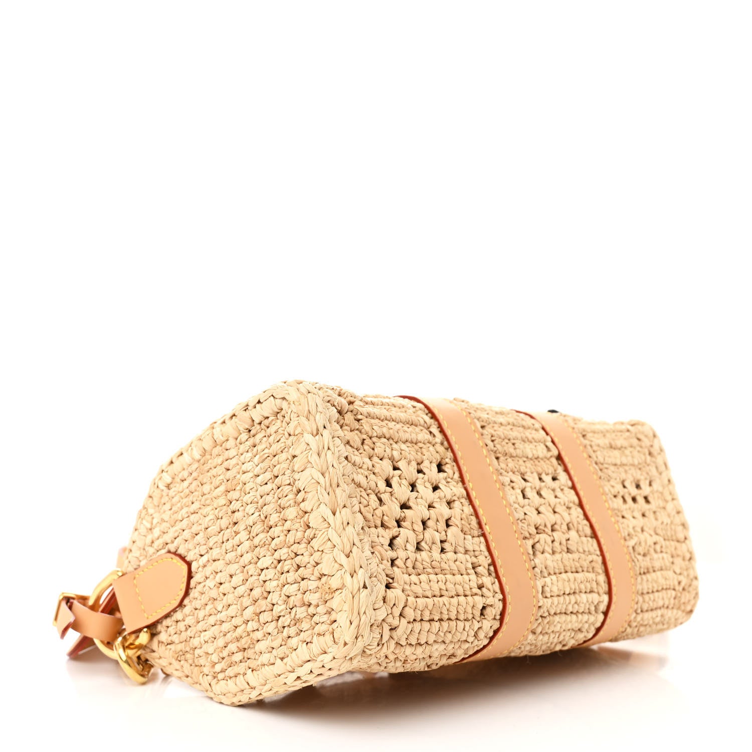 Louis Vuitton Damier Raffia Keepall Bandouliere 25 Natural Beige 4 of 9