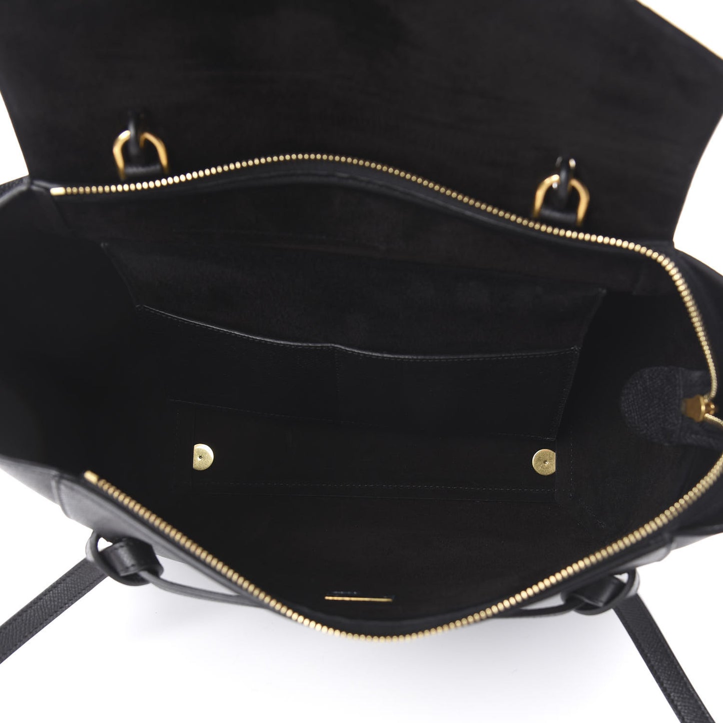 Grained Calfskin Mini Belt Bag Black