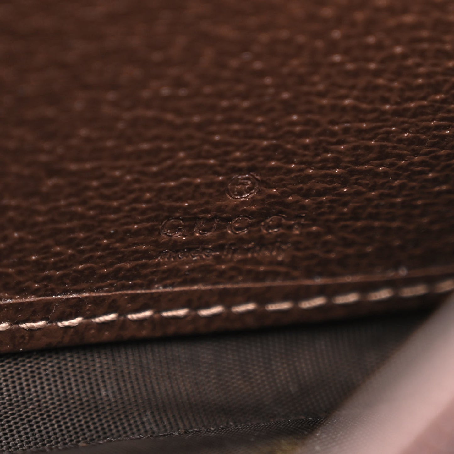 GG Supreme Monogram Web Ophidia Wallet On Chain Brown