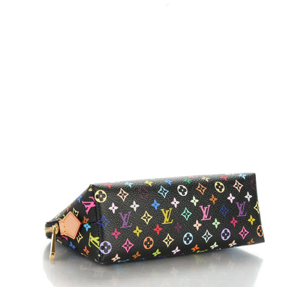 Louis Vuitton Monogram Multicolor Cosmetic Pouch Black Grenade 4 of 6
