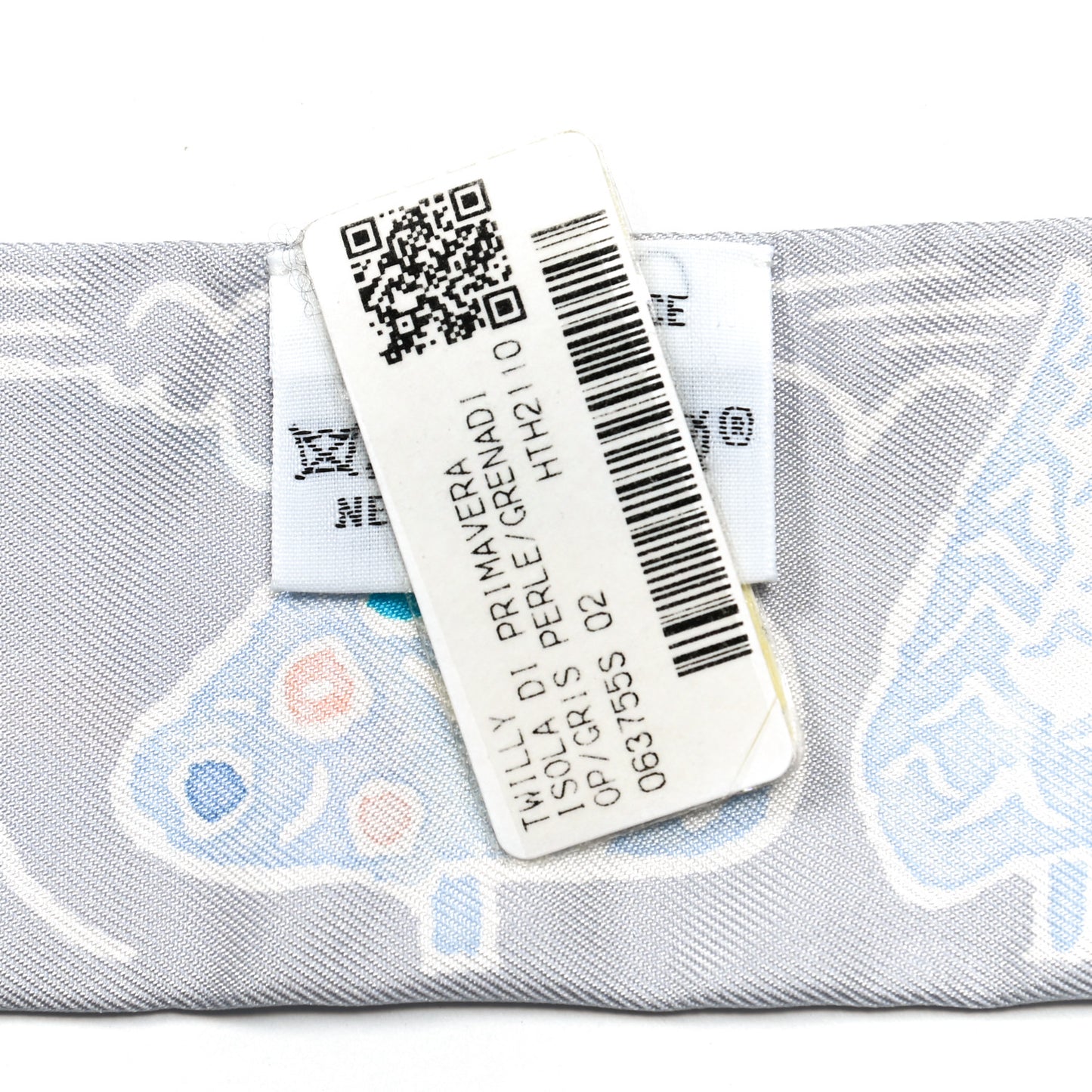 Silk Isola Di Primavera Twilly Gris Perle Grenadine