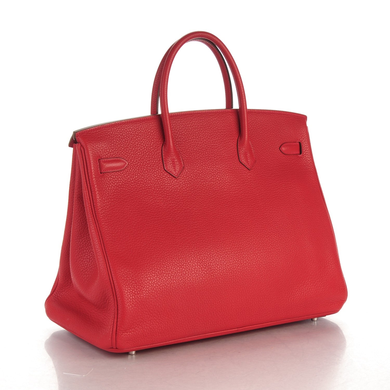 Hermes Taurillon Clemence Birkin 40 Rouge Casaque 3 of 30