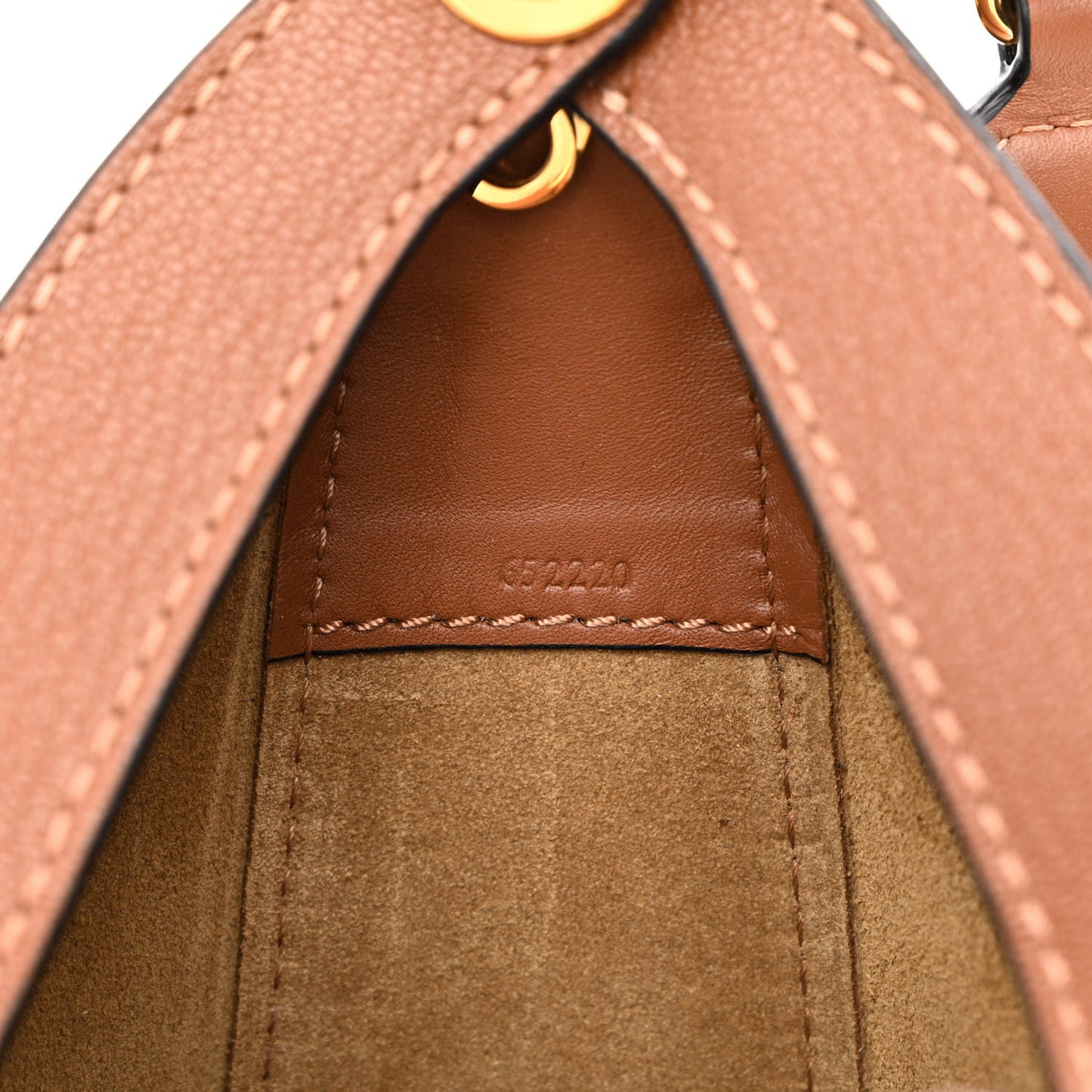 Satin Calfskin Jacquard Luna Bag Pecan