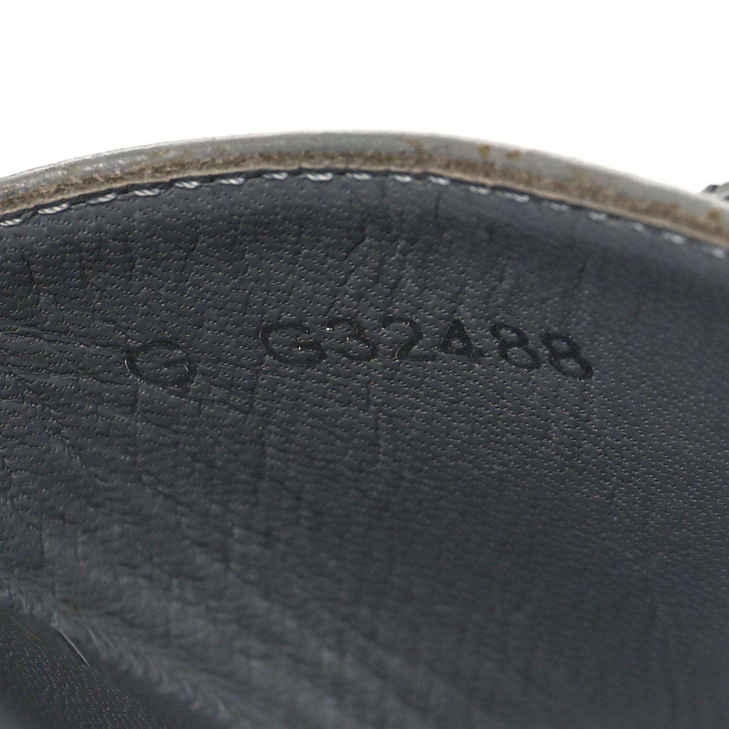 Metallic Lambskin Camellia Pearl Slides 37 Grey Silver