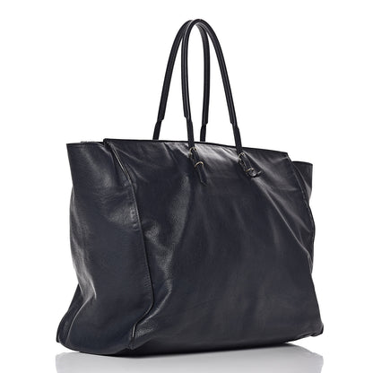 Balenciaga Calfskin Papier Flap Tote Bleu Roi 3 of 10