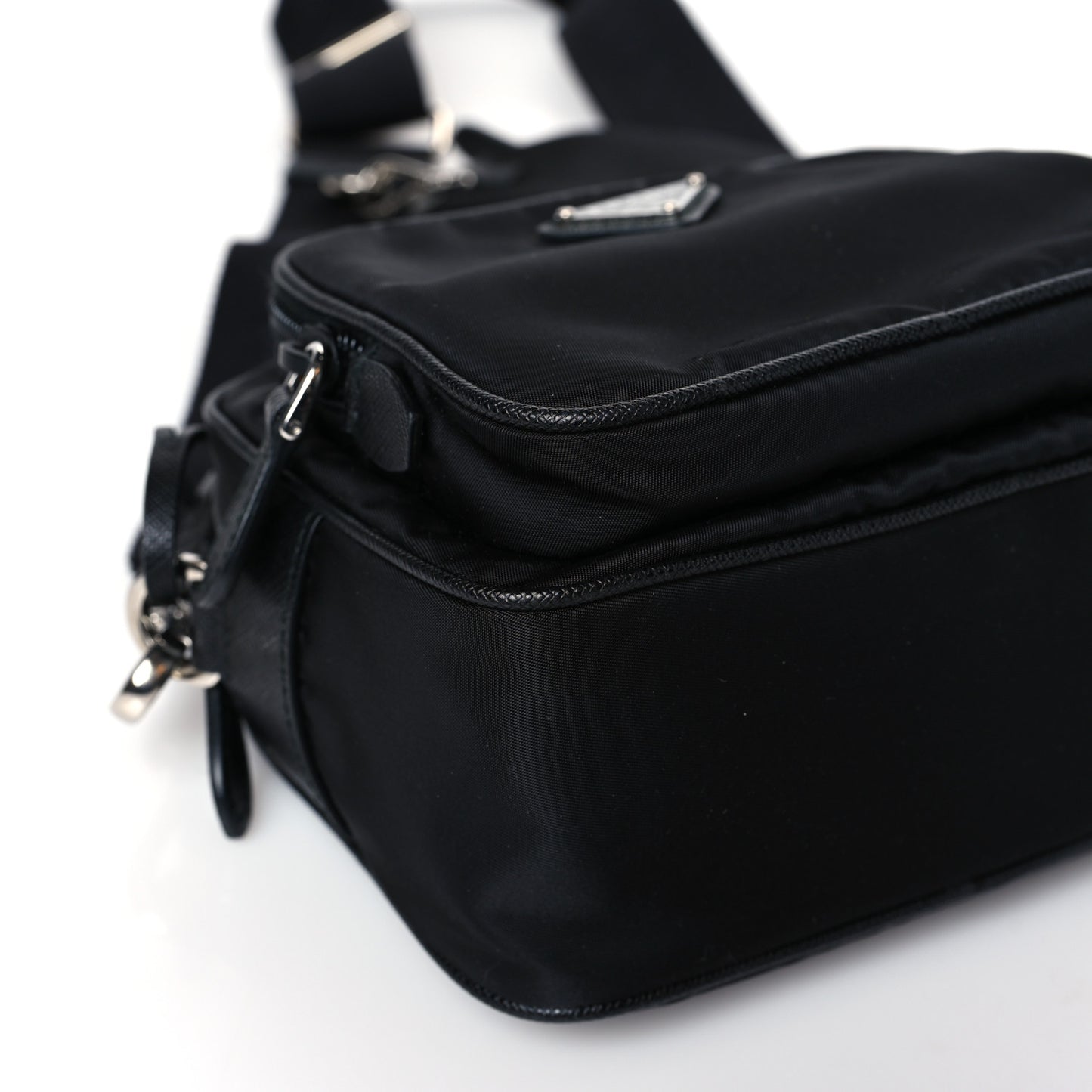 Re-Nylon Saffiano Mini Re-Edition 2005 Camera Bag Black