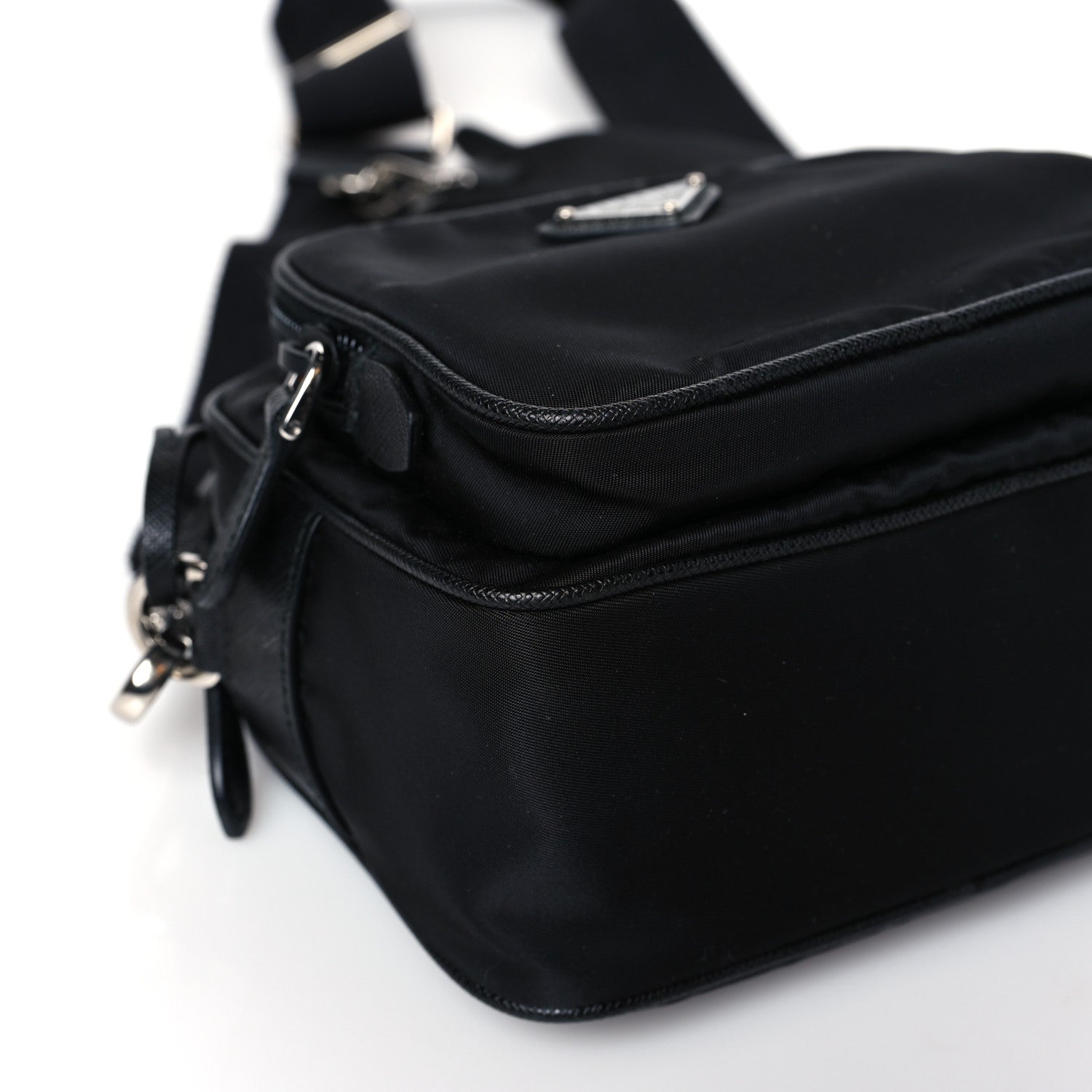 Prada Re-Nylon Saffiano Mini Re-Edition 2005 Camera Bag Black 7 of 8