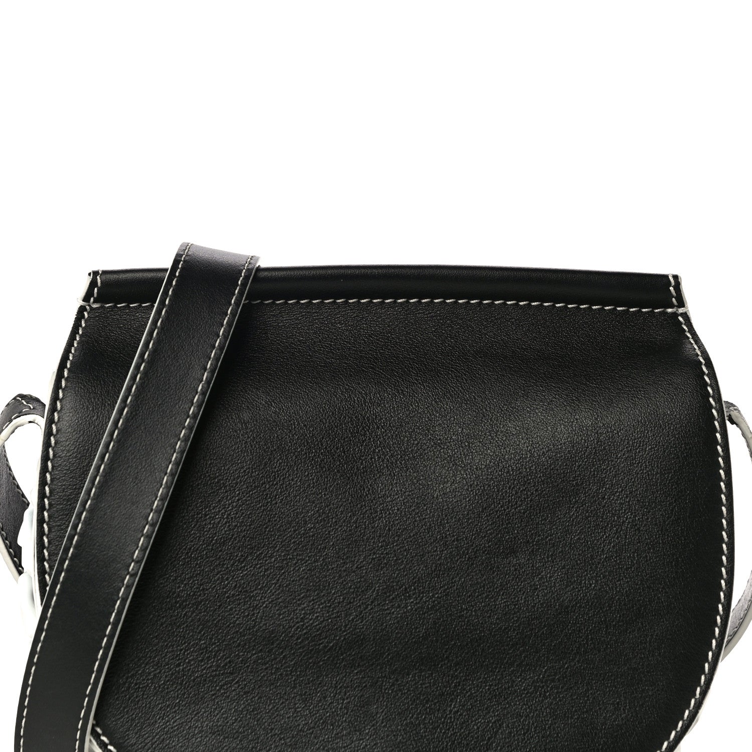 Givenchy Calfskin Mini Infinity Saddle Bag Black White 6 of 12