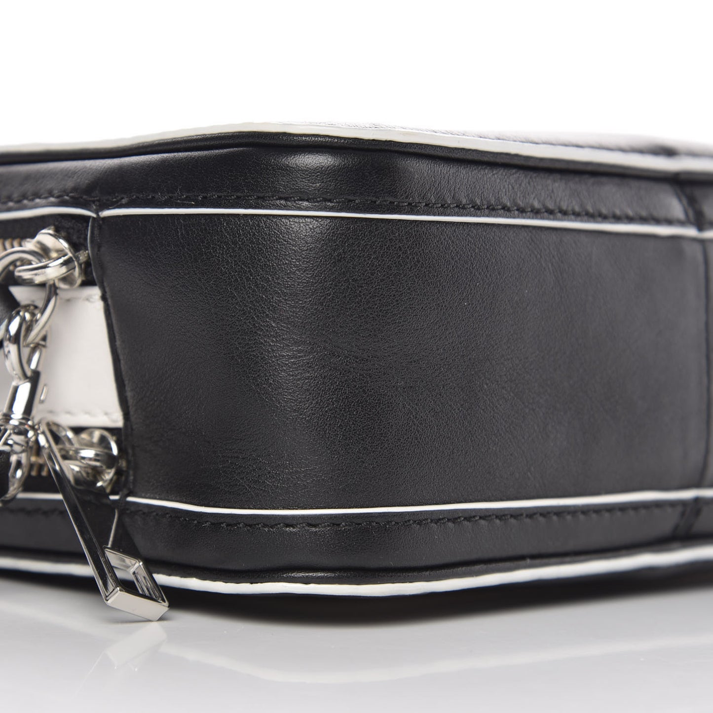 Calfskin The Box 20 Crossbody Black White