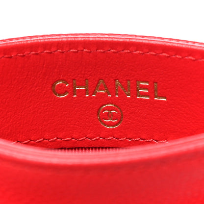 Chanel Caviar Quilted Card Holder Red 7 of 12