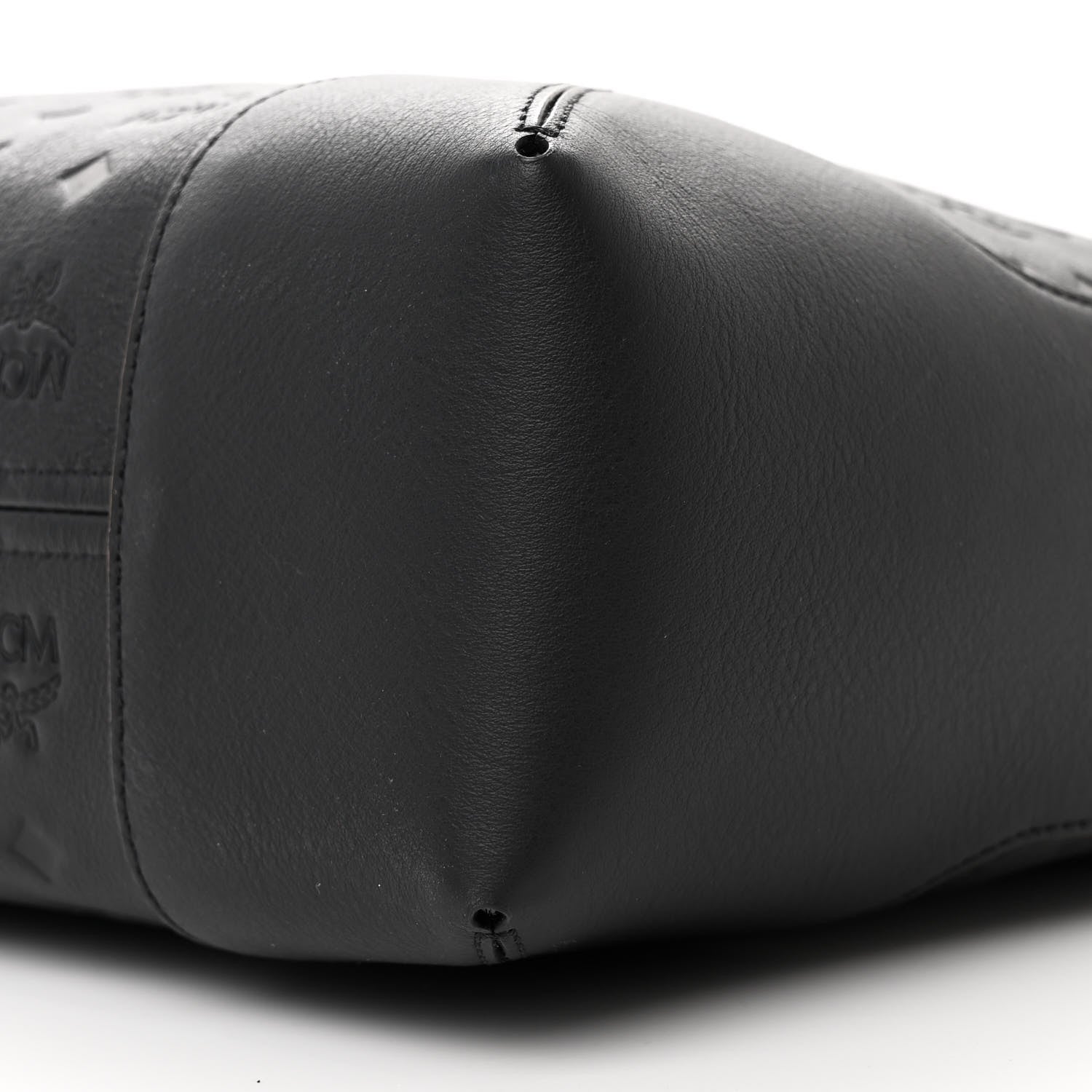 MCM Calfskin Ottomar Monogram Large Klara Hobo Black 9 of 10