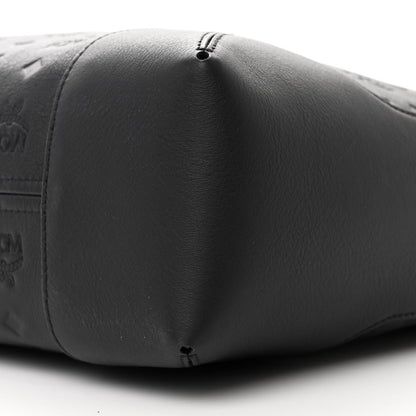 MCM Calfskin Ottomar Monogram Large Klara Hobo Black 9 of 10