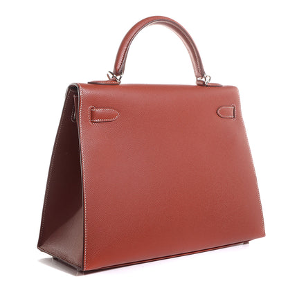 Hermes Epsom Kelly Sellier 32 Brique 3 of 25