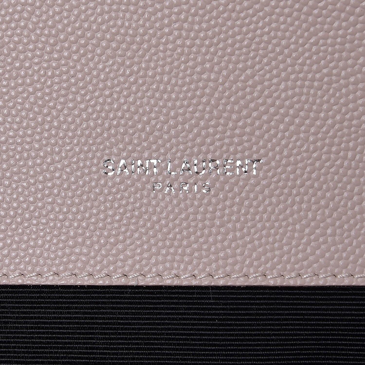 Saint Laurent Grain De Poudre Textured Mixed Matelasse Large Triquilt Monogram Satchel Rose 6 of 7